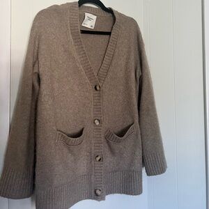 Abercrombie Long Length Button-Up Cardigan
